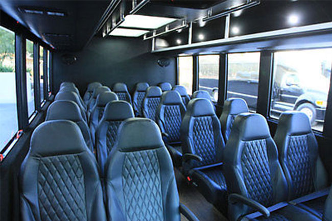 mini bus leather seats