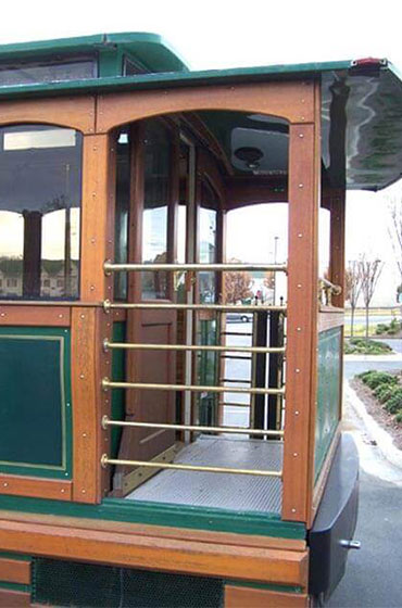 trolley bus interior